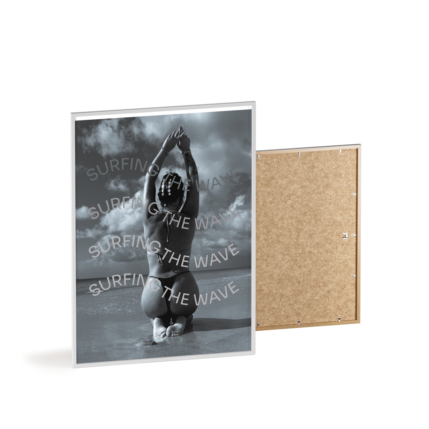 Beach Poster with Wooden Frame - Find me at the beach