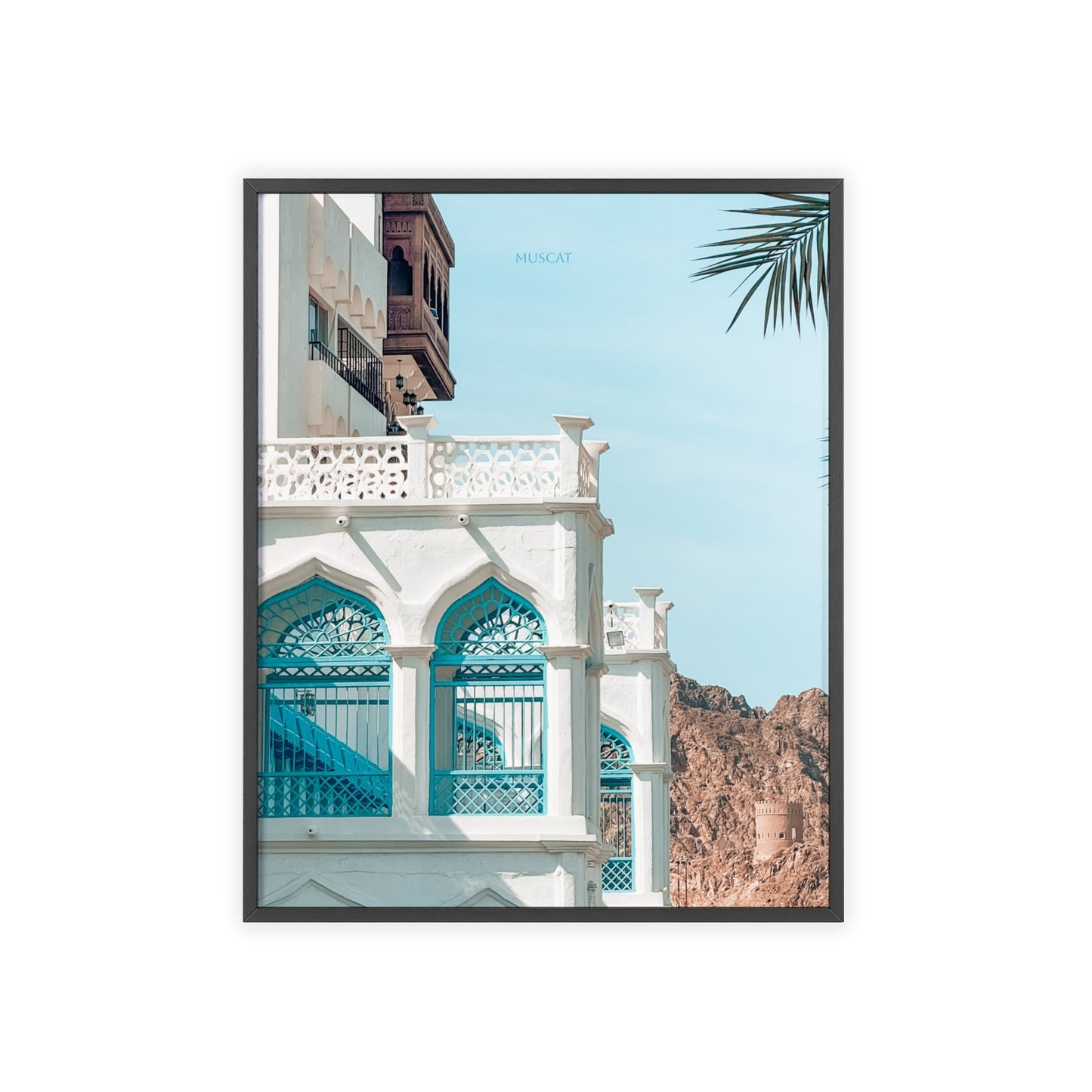 Wandposter - Beautiful Muscat Poster mit Holzrahmen