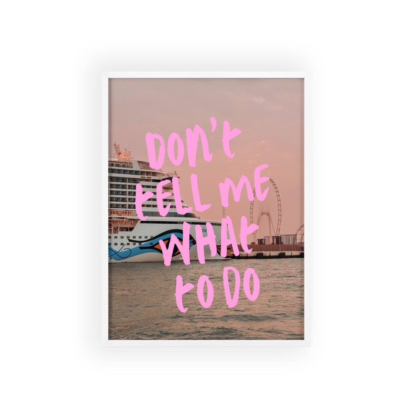 AIDAprima & "don't tell me what to do"