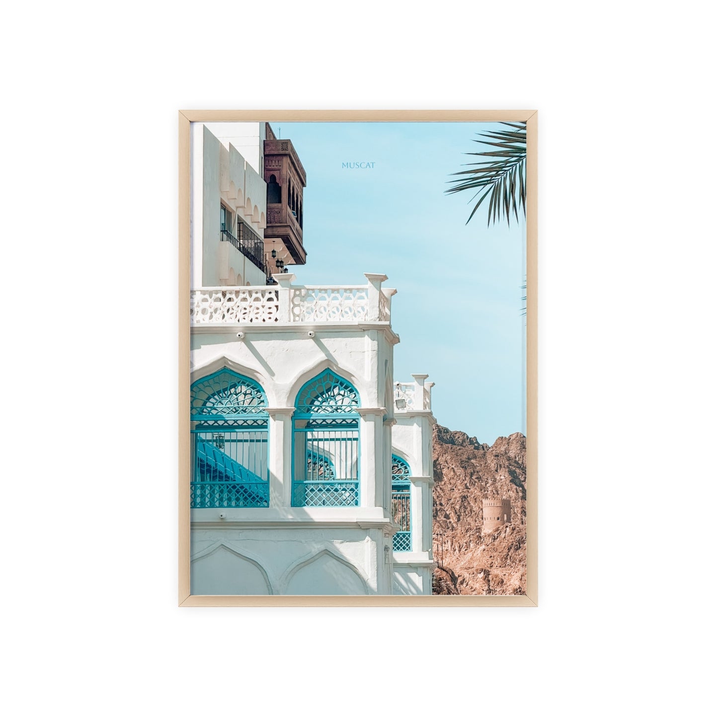 Wandposter - Beautiful Muscat Poster mit Holzrahmen