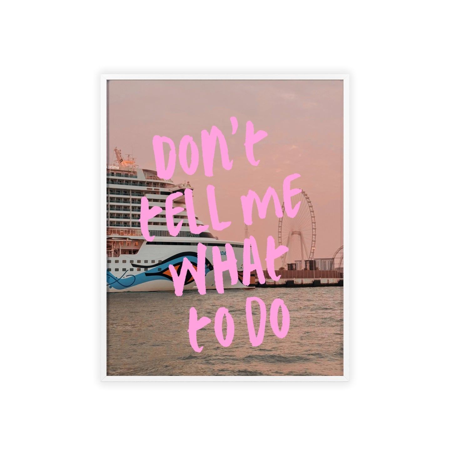 AIDAprima & "don't tell me what to do"