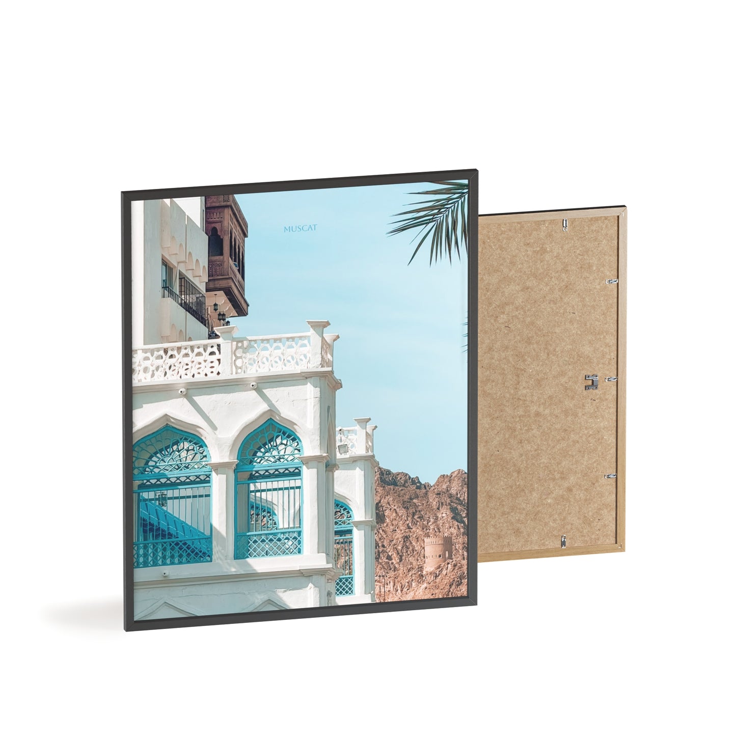 Wandposter - Beautiful Muscat Poster mit Holzrahmen