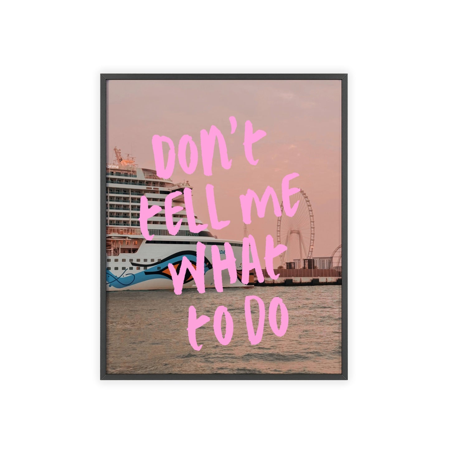 AIDAprima & "don't tell me what to do"