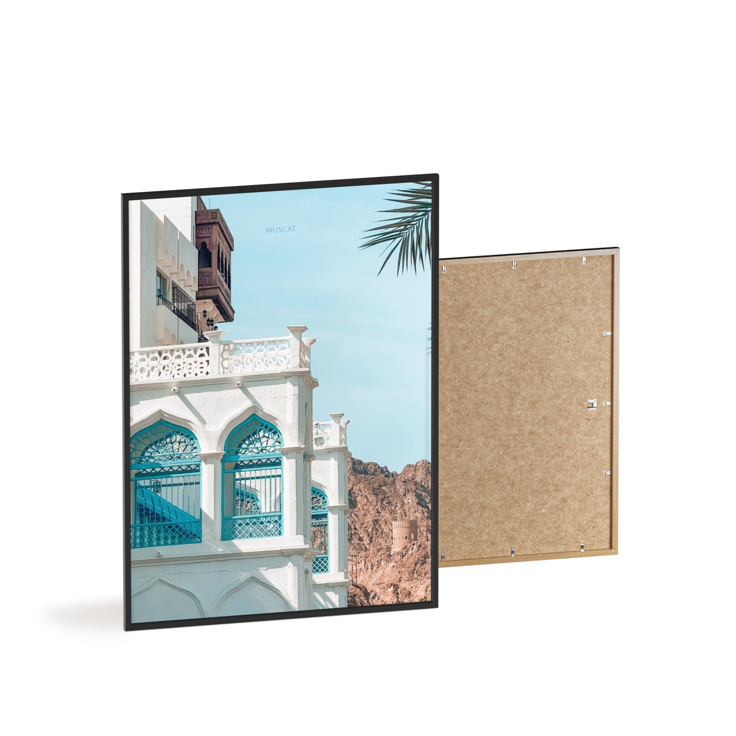 Wandposter - Beautiful Muscat Poster mit Holzrahmen