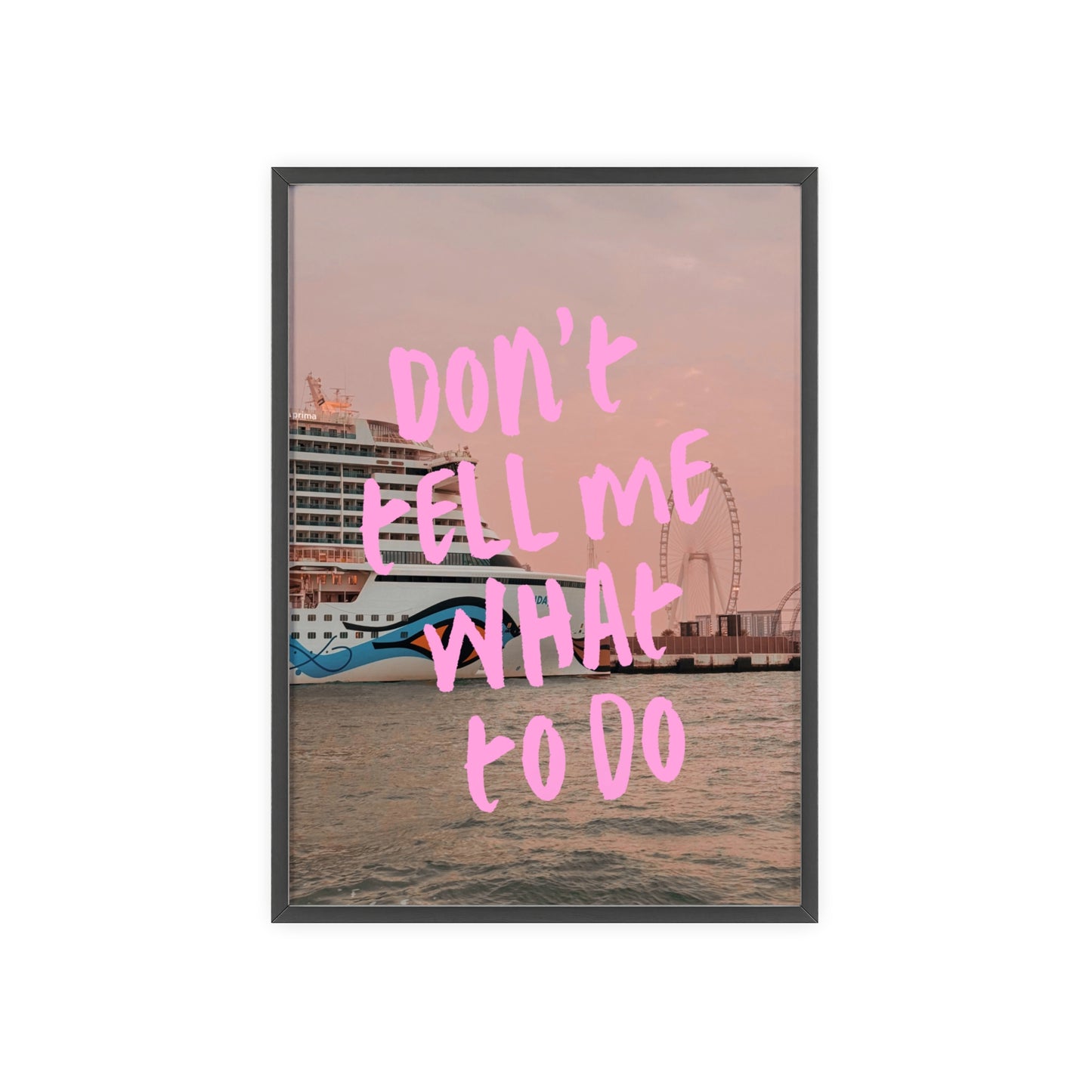 AIDAprima & "don't tell me what to do"