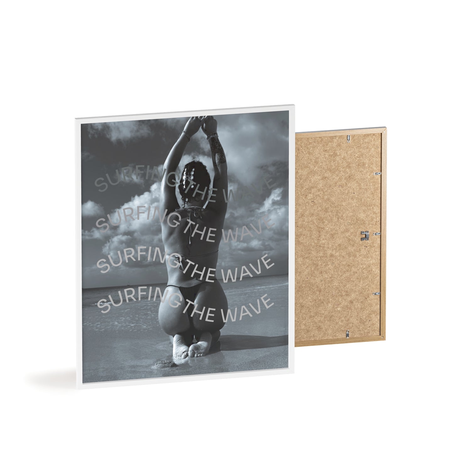 Beach Poster with Wooden Frame - Find me at the beach