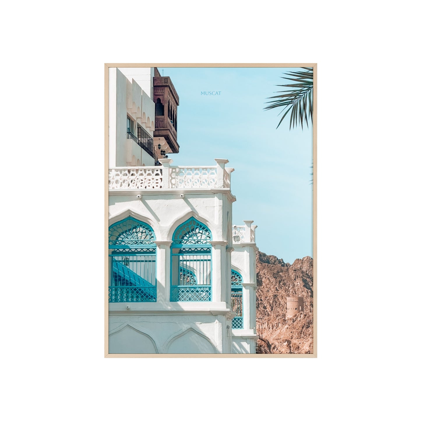 Wandposter - Beautiful Muscat Poster mit Holzrahmen