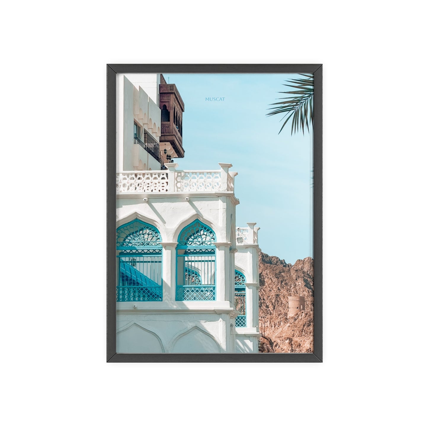 Wandposter - Beautiful Muscat Poster mit Holzrahmen