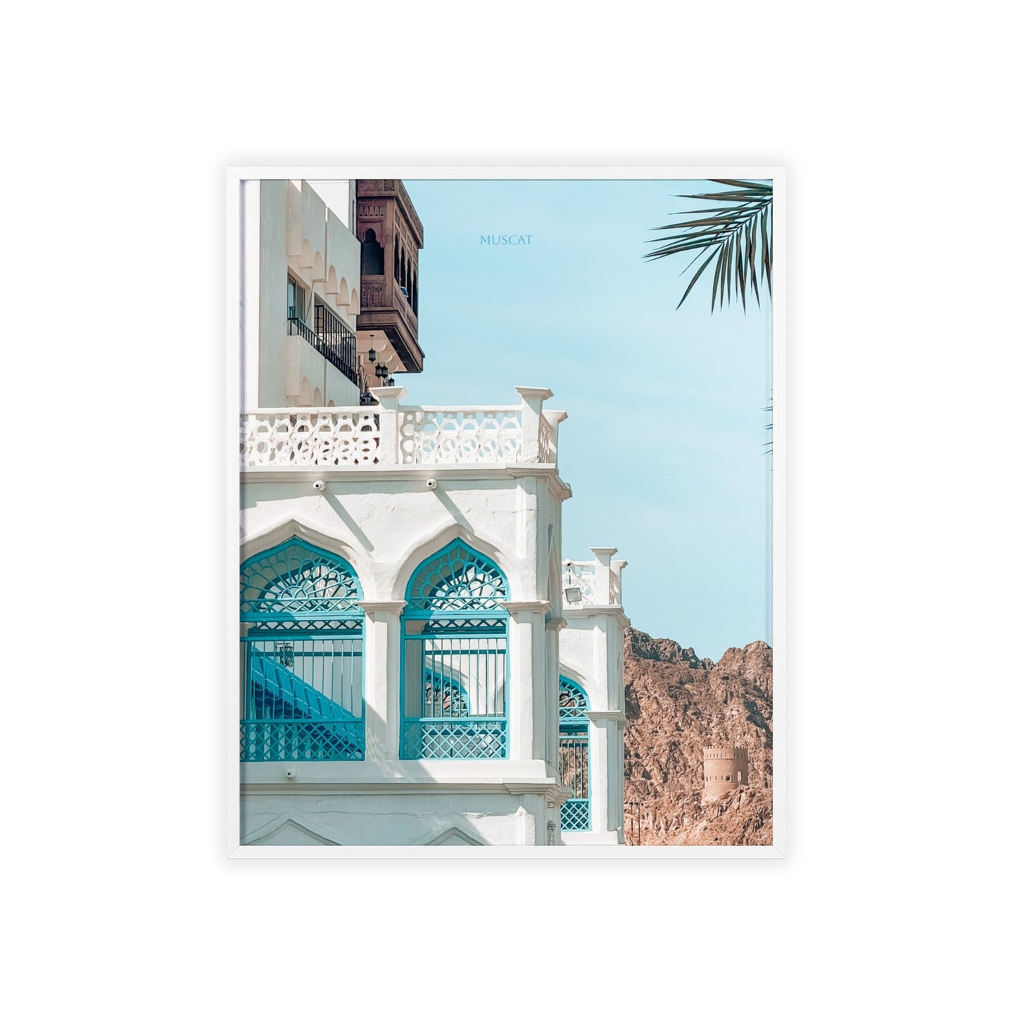 Wandposter - Beautiful Muscat Poster mit Holzrahmen