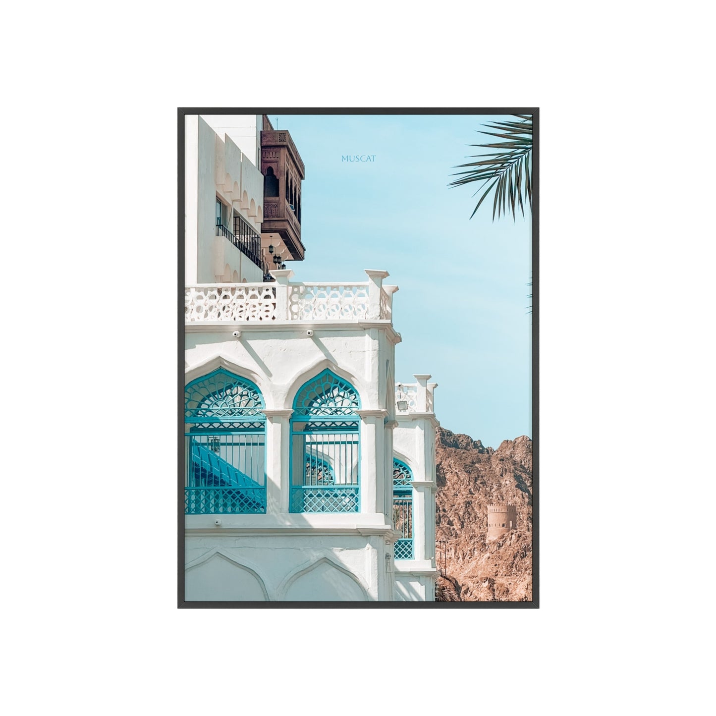 Wandposter - Beautiful Muscat Poster mit Holzrahmen