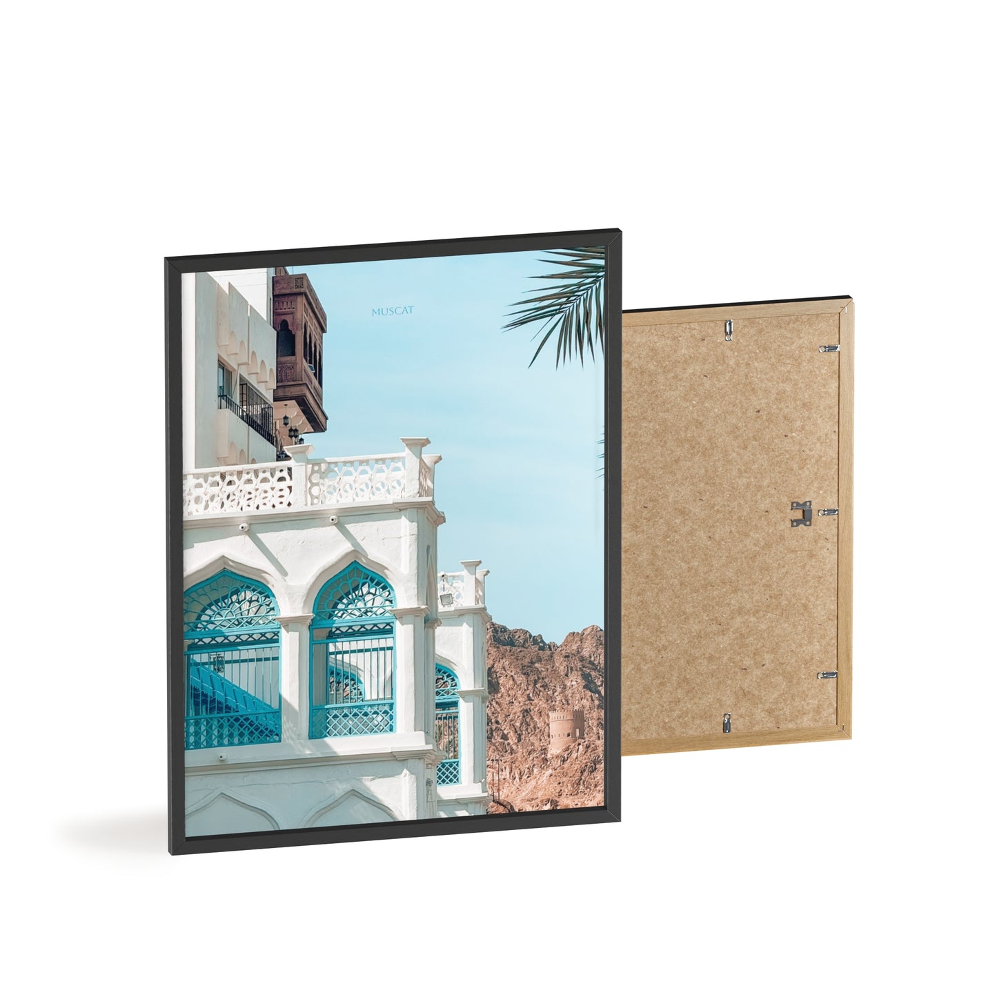 Wandposter - Beautiful Muscat Poster mit Holzrahmen