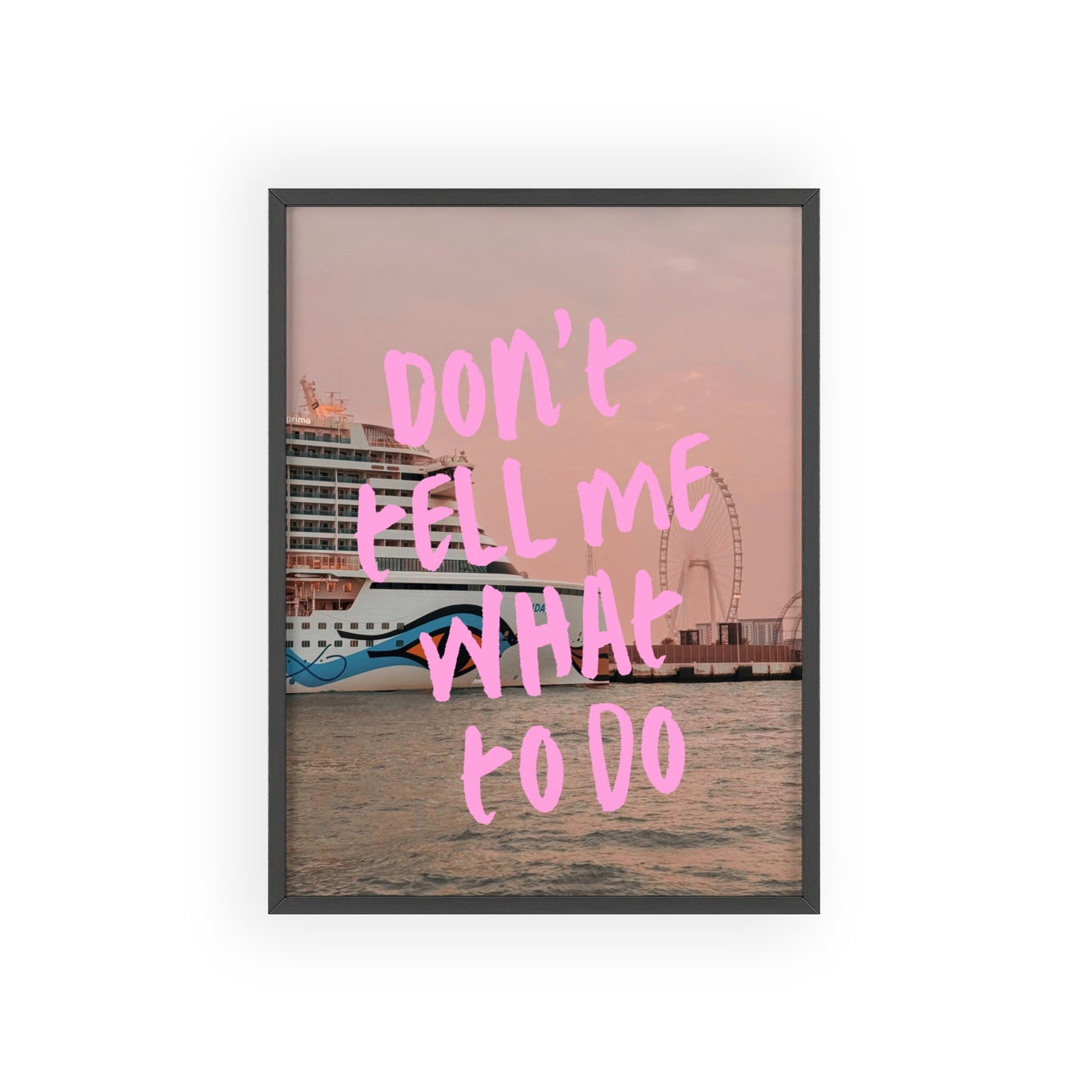 AIDAprima & "don't tell me what to do"