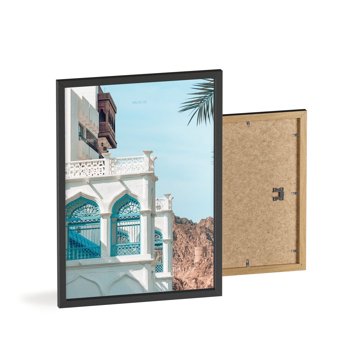 Wandposter - Beautiful Muscat Poster mit Holzrahmen