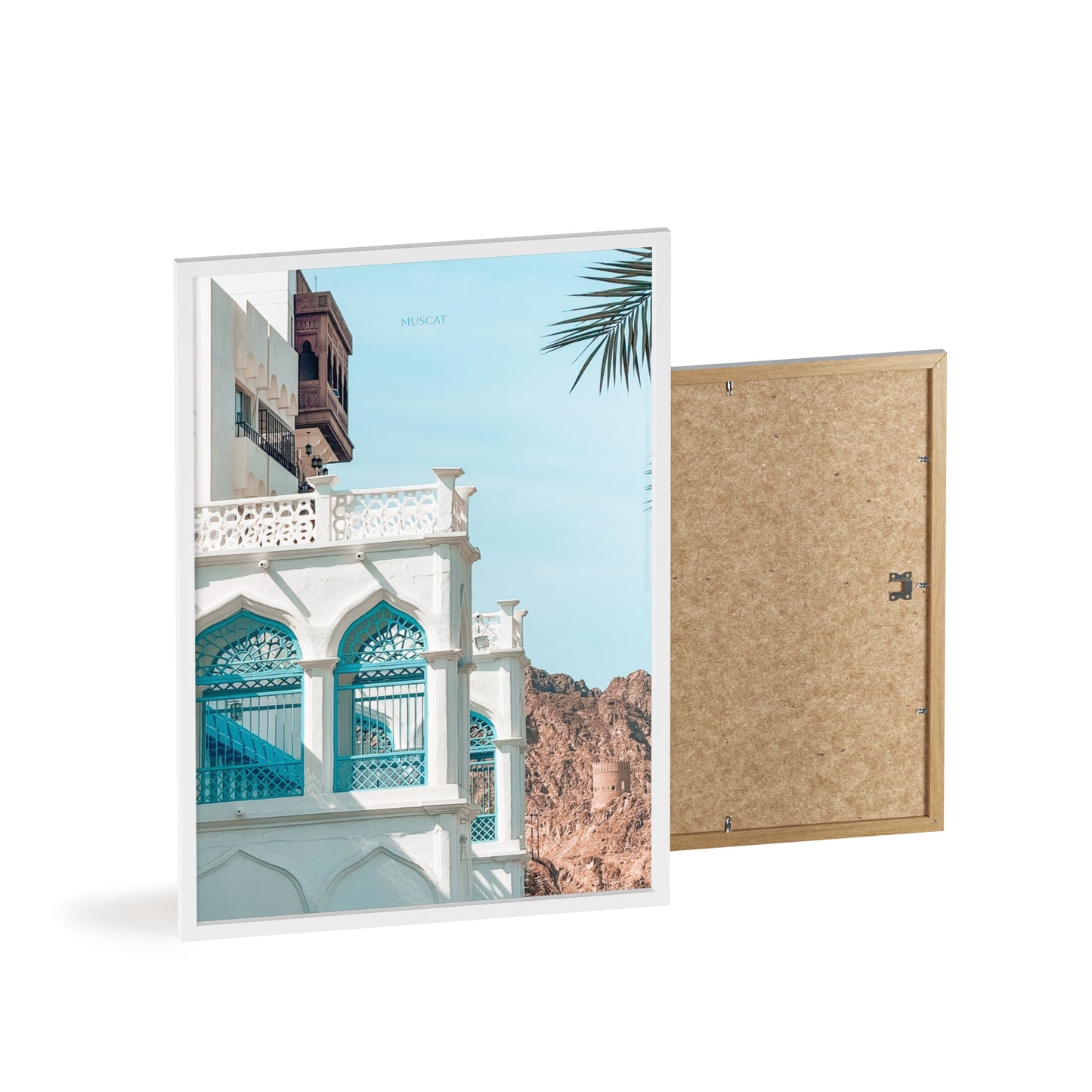 Wandposter - Beautiful Muscat Poster mit Holzrahmen
