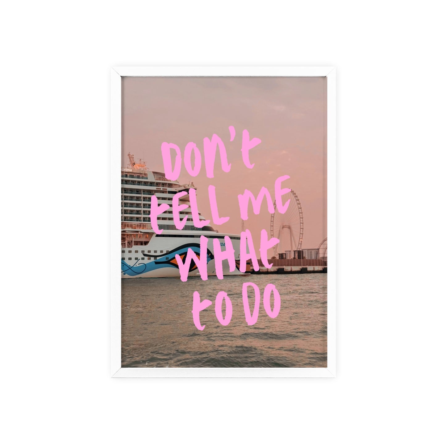 AIDAprima & "don't tell me what to do"