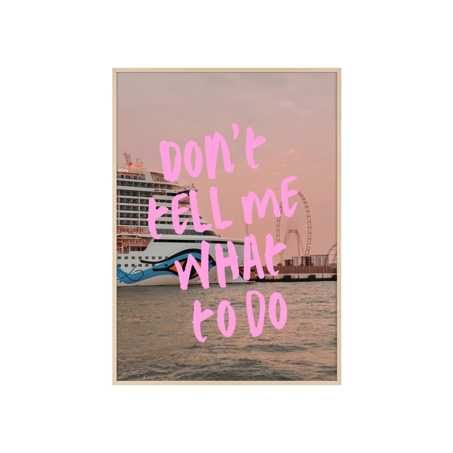 AIDAprima & "don't tell me what to do"