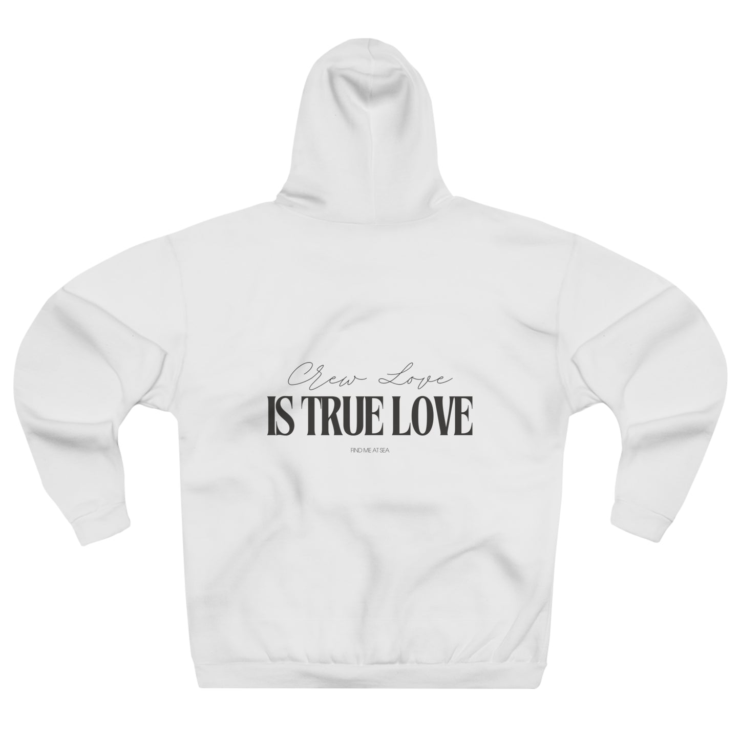 "Crew Love Is True Love" Hoodie — Minimal Romantic Pullover