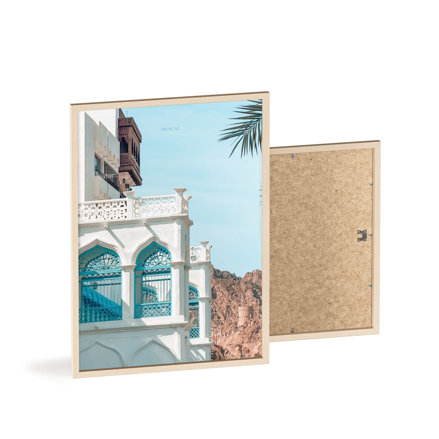 Wandposter - Beautiful Muscat Poster mit Holzrahmen