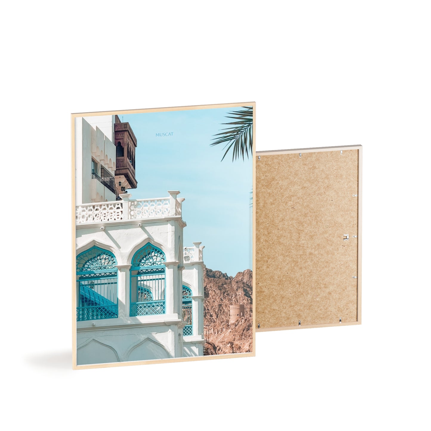 Wandposter - Beautiful Muscat Poster mit Holzrahmen