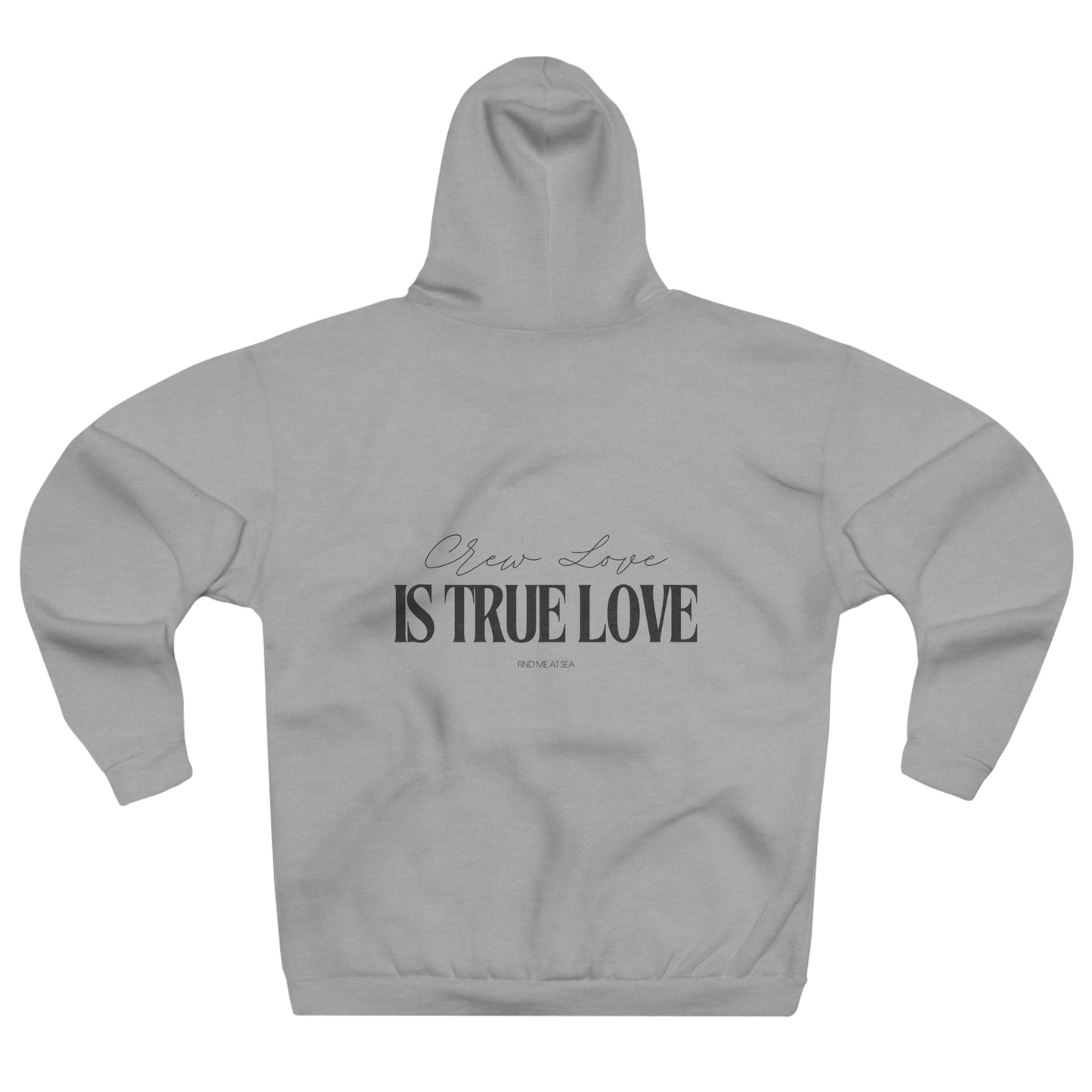 "Crew Love Is True Love" Hoodie — Minimal Romantic Pullover
