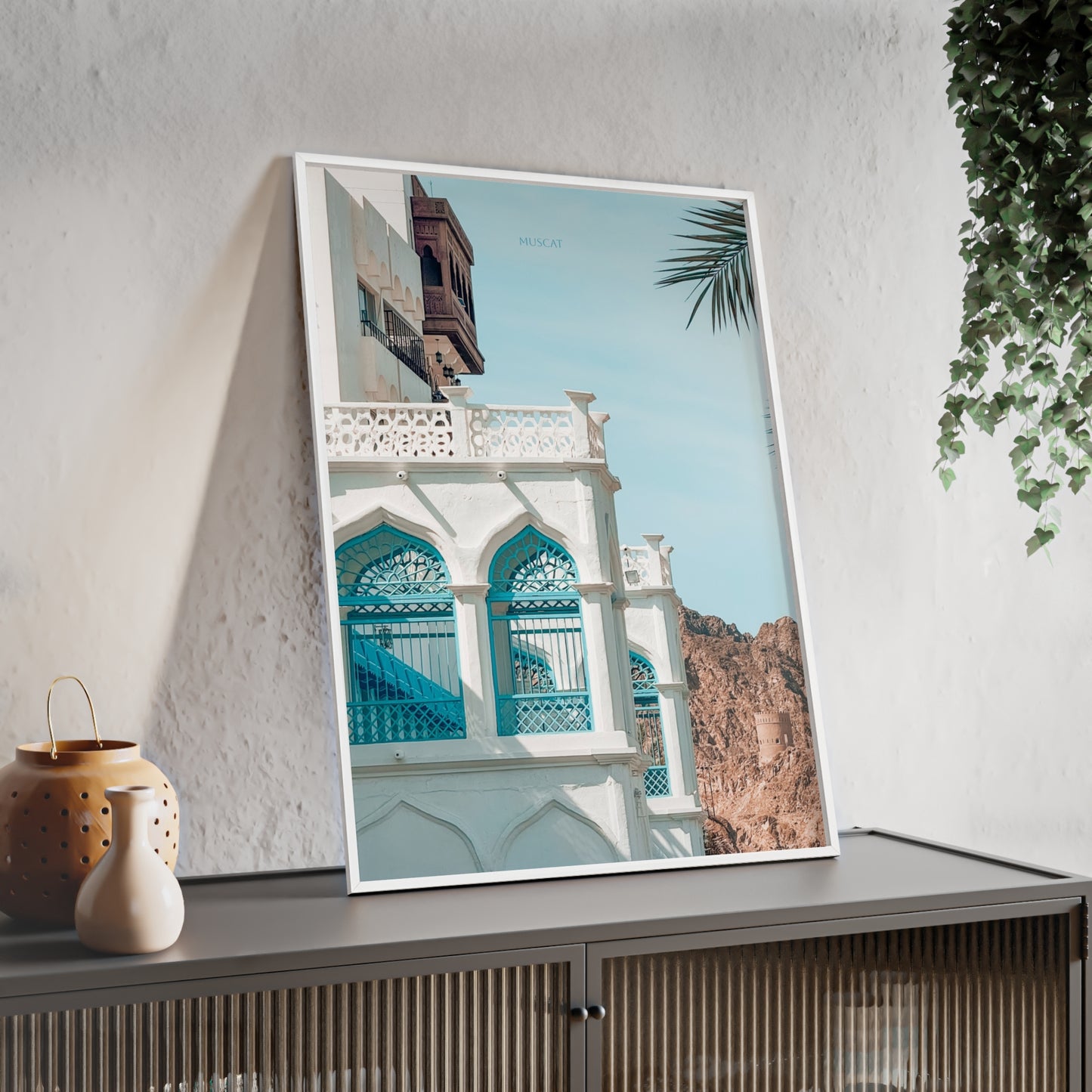 Wandposter - Beautiful Muscat Poster mit Holzrahmen