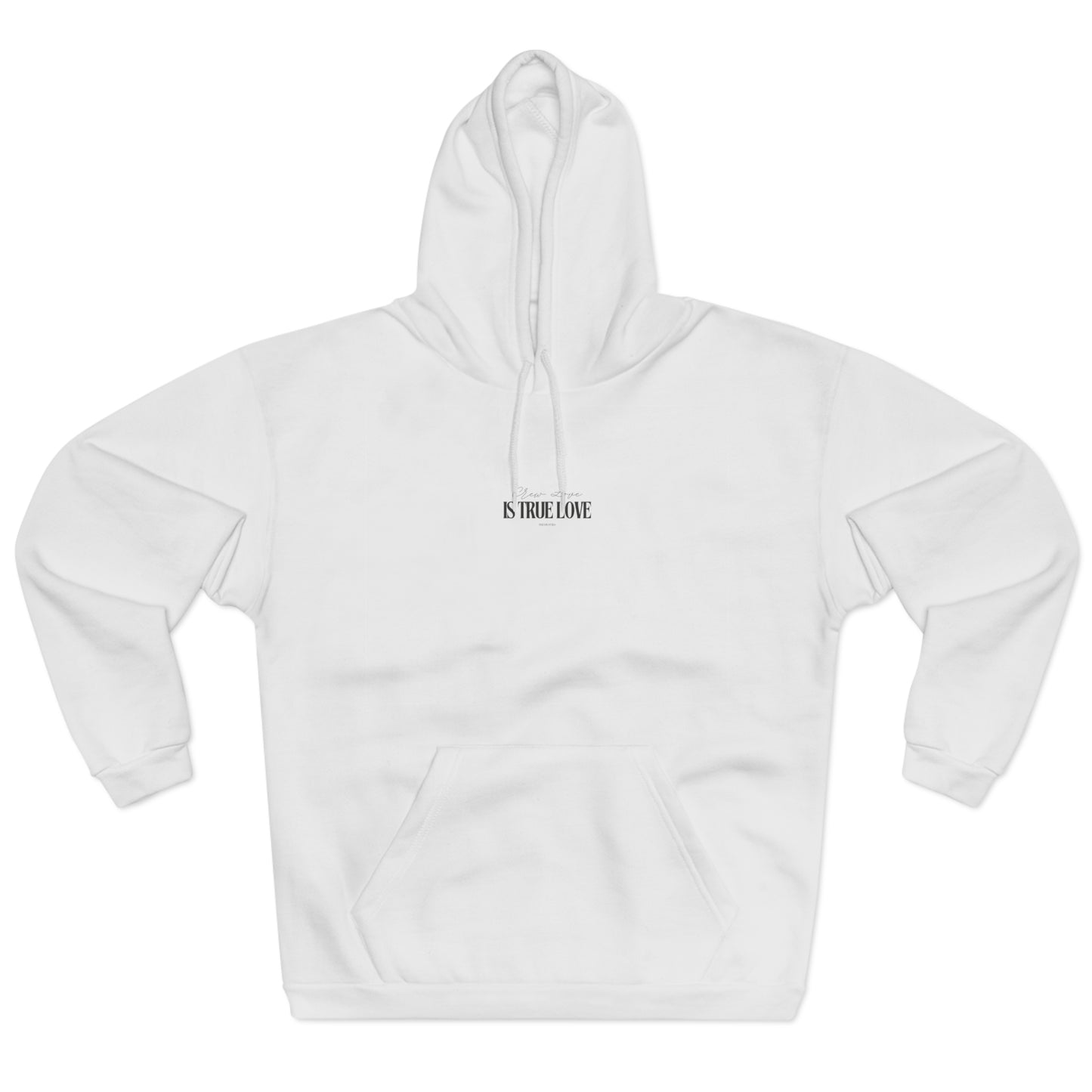 "Crew Love Is True Love" Hoodie — Minimal Romantic Pullover