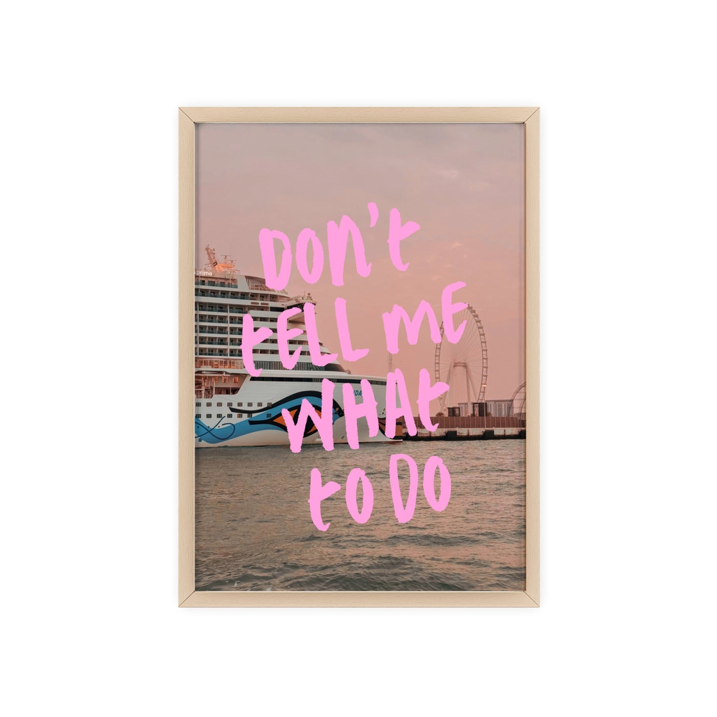 AIDAprima & "don't tell me what to do"