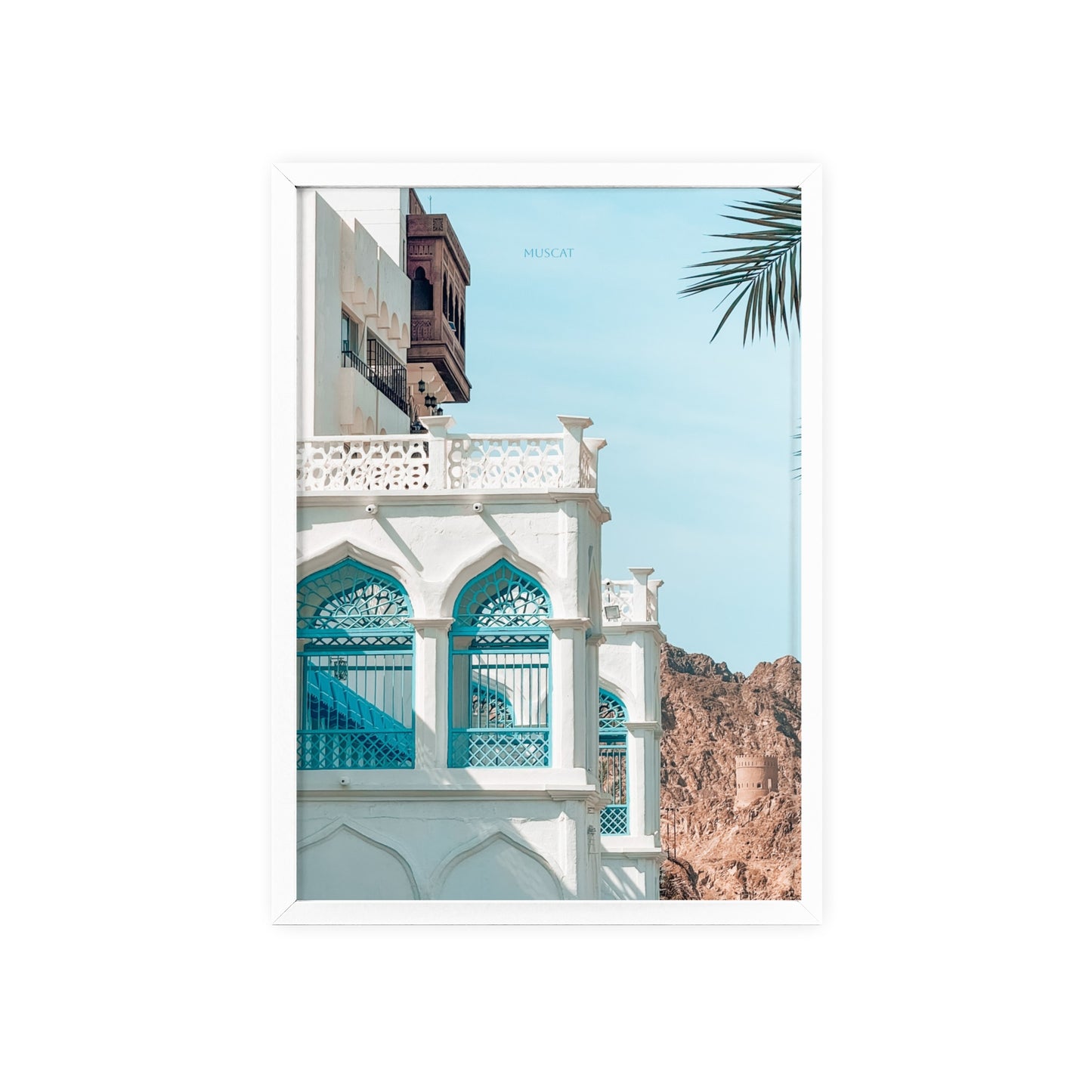 Wandposter - Beautiful Muscat Poster mit Holzrahmen